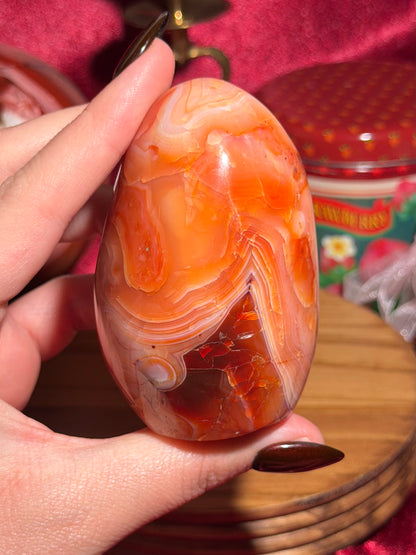 Peachy carnelian freeform