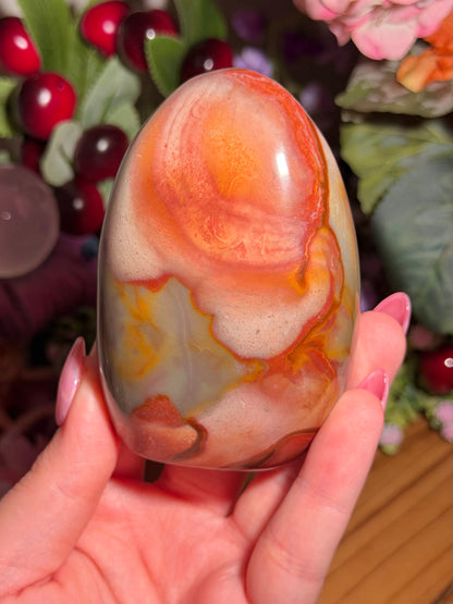 Pastel blue polychrome jasper freeform