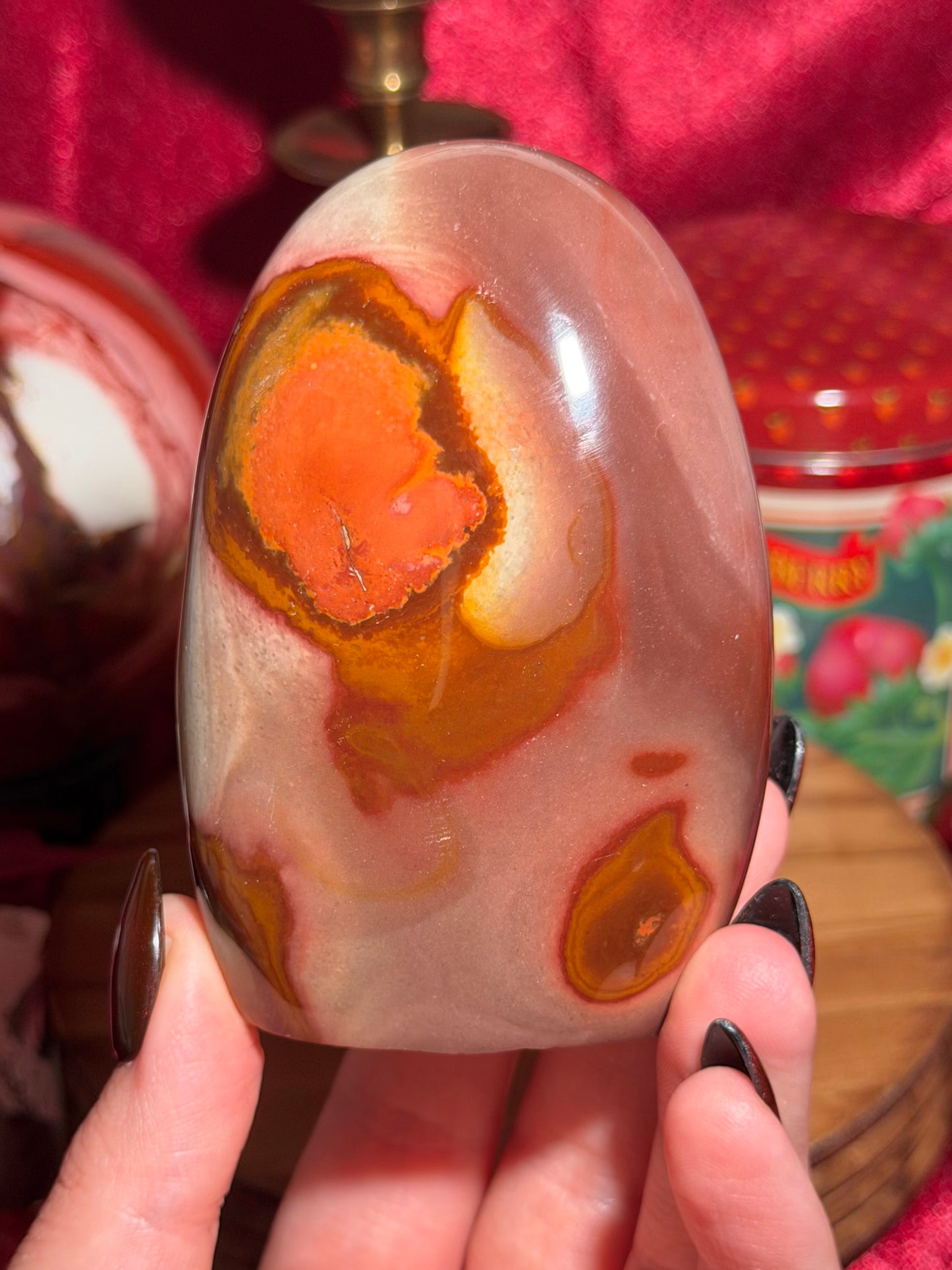 Polychrome jasper freeform