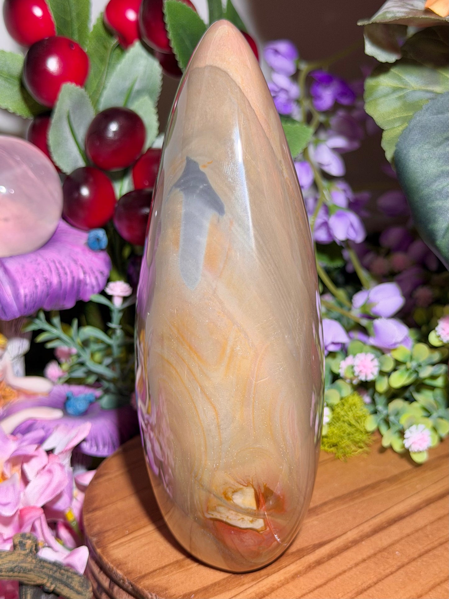 Large pastel polychrome jasper freeform