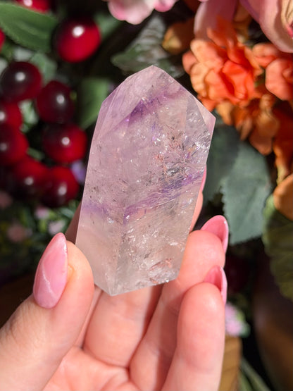 Purple phantom amethyst tower from Brazil