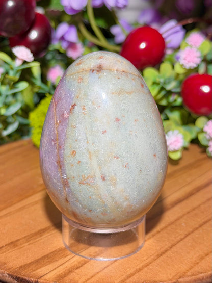 Pastel purple sea jasper egg