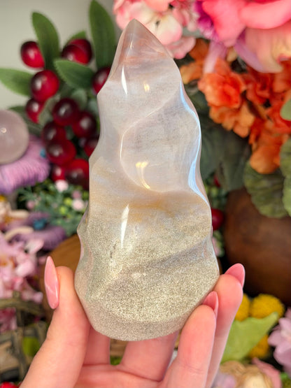 Pastel orby lilac sea jasper flame