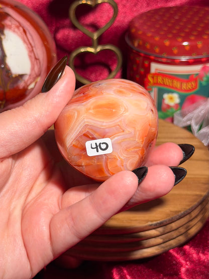 Peachy carnelian freeform