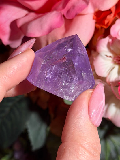 Purple phantom amethyst tower from Brazil