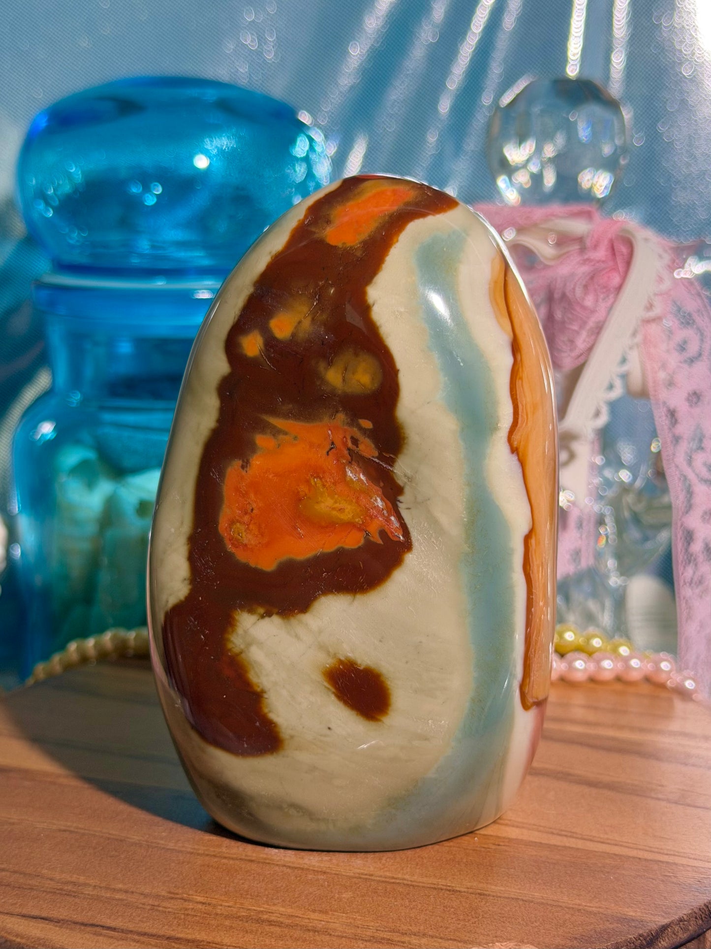 Polychrome jasper freeform from Madagascar
