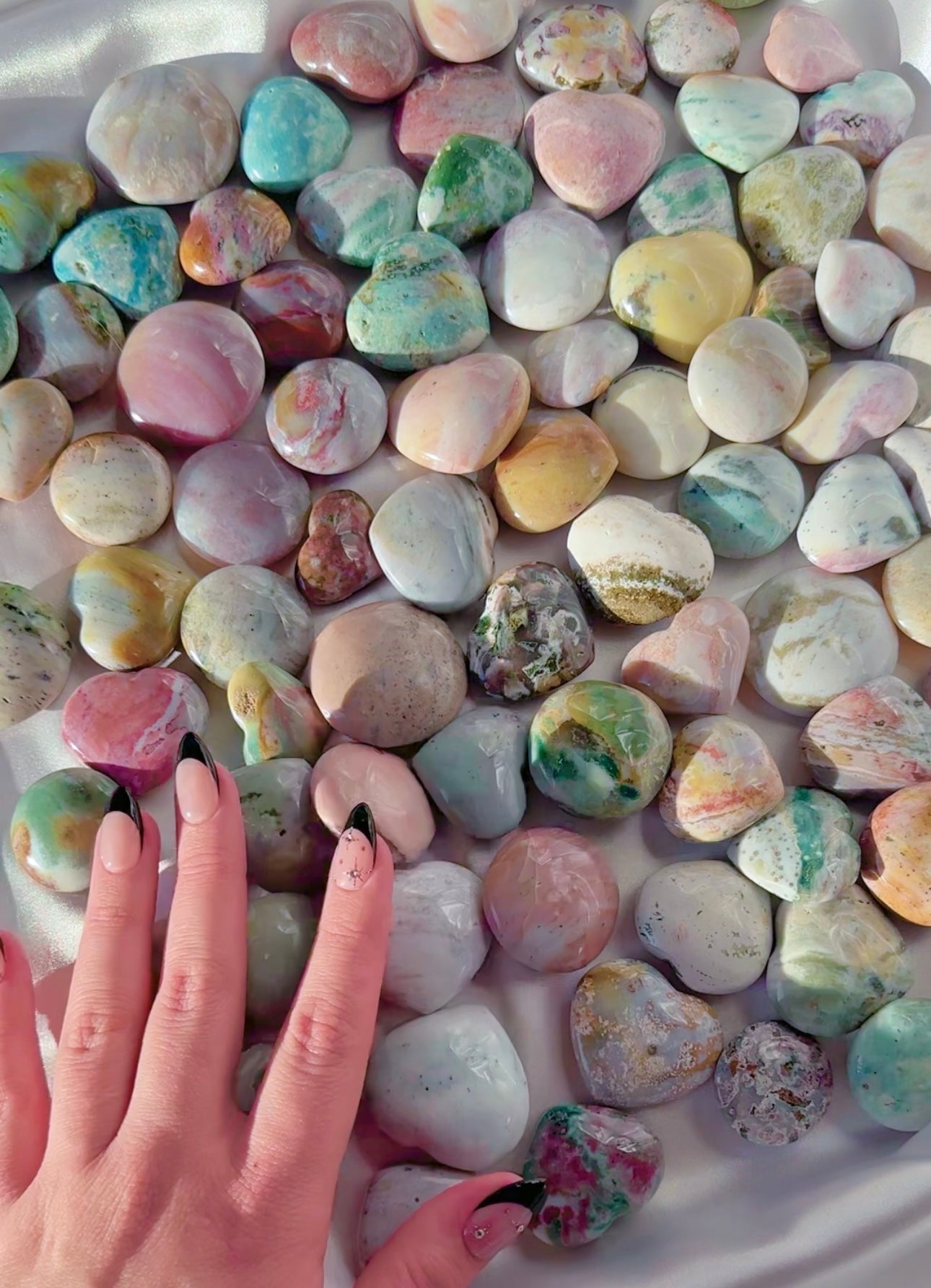 Sea jasper cookies & hearts - intuitively selected