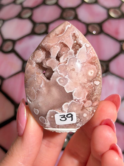Flower agate x pink amethyst flame *imperfect