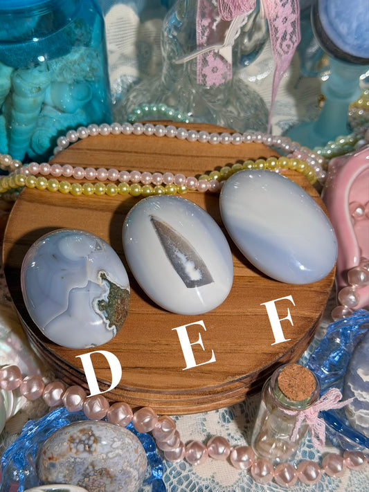 YOU PICK! Orca agate palmstone from Indonesia