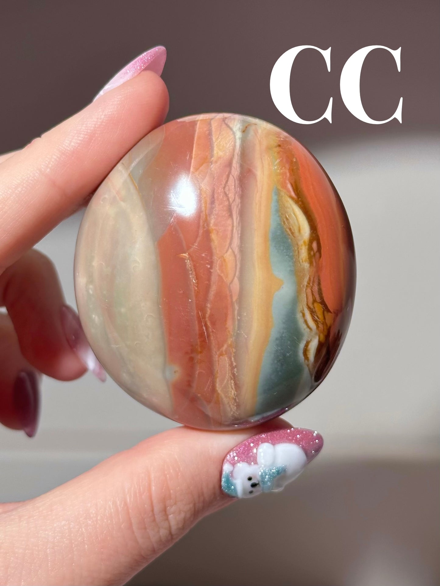 “You pick!” - Polychrome jasper palmstones