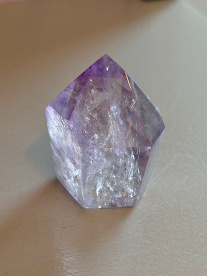Purple phantom amethyst tower from Brazil