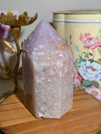 Lavender ombre Brazilian pink amethyst tower