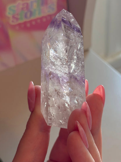 Purple phantom amethyst tower from Brazil