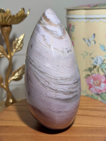 Pastel pink sea jasper freeform