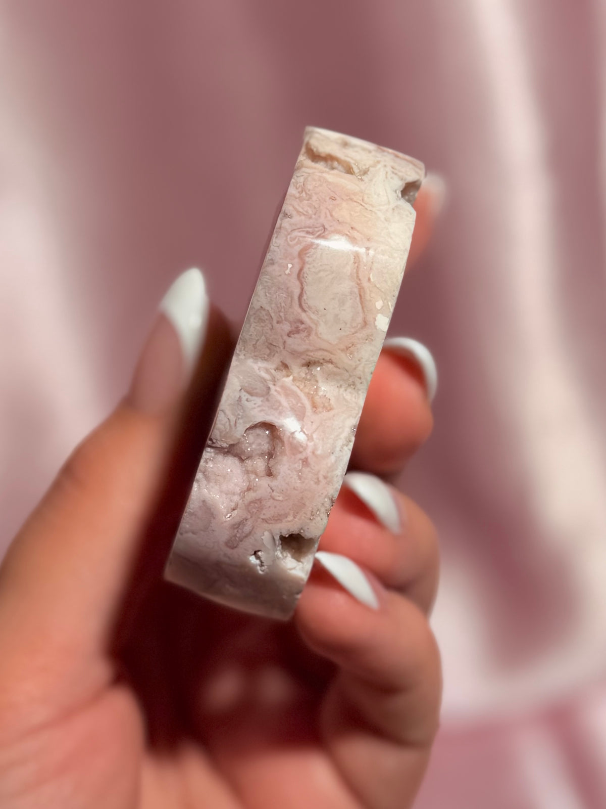 Indonesian Pink Carnelian Cloud Carving (M)