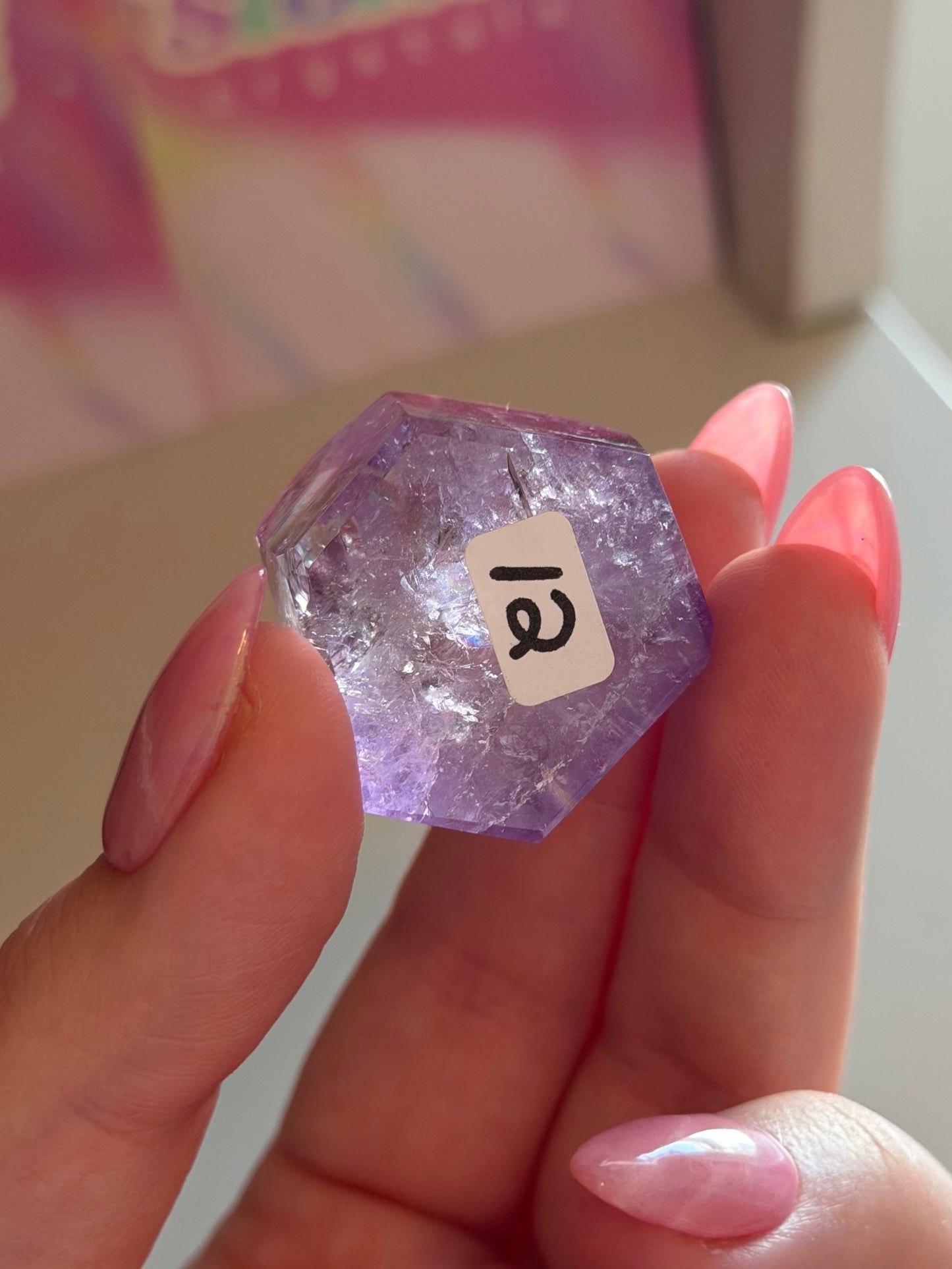 Purple phantom amethyst tower from Brazil