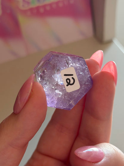 Purple phantom amethyst tower from Brazil