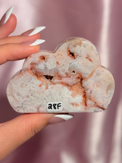 Indonesian Pink Carnelian Cloud Carving (F)