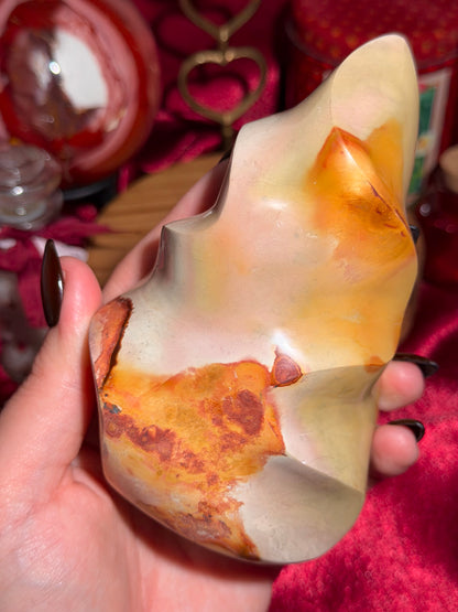 Polychrome jasper flame