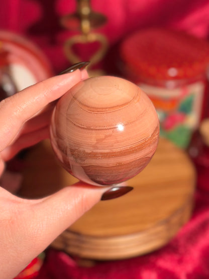 Desert rose polychrome jasper sphere