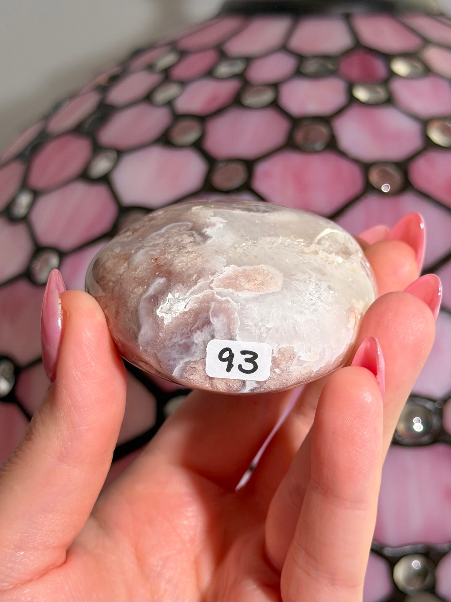 Flower agate x pink amethyst flame