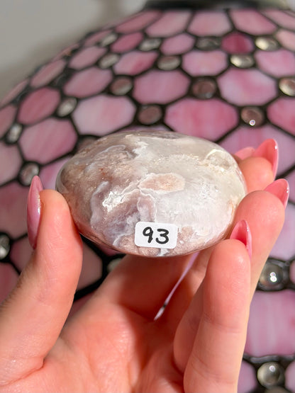 Flower agate x pink amethyst flame