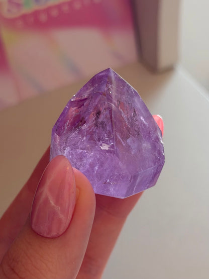 Purple phantom amethyst tower from Brazil