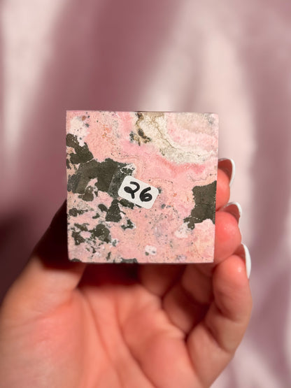 Peruvian Pink Rhodonite Pyramid
