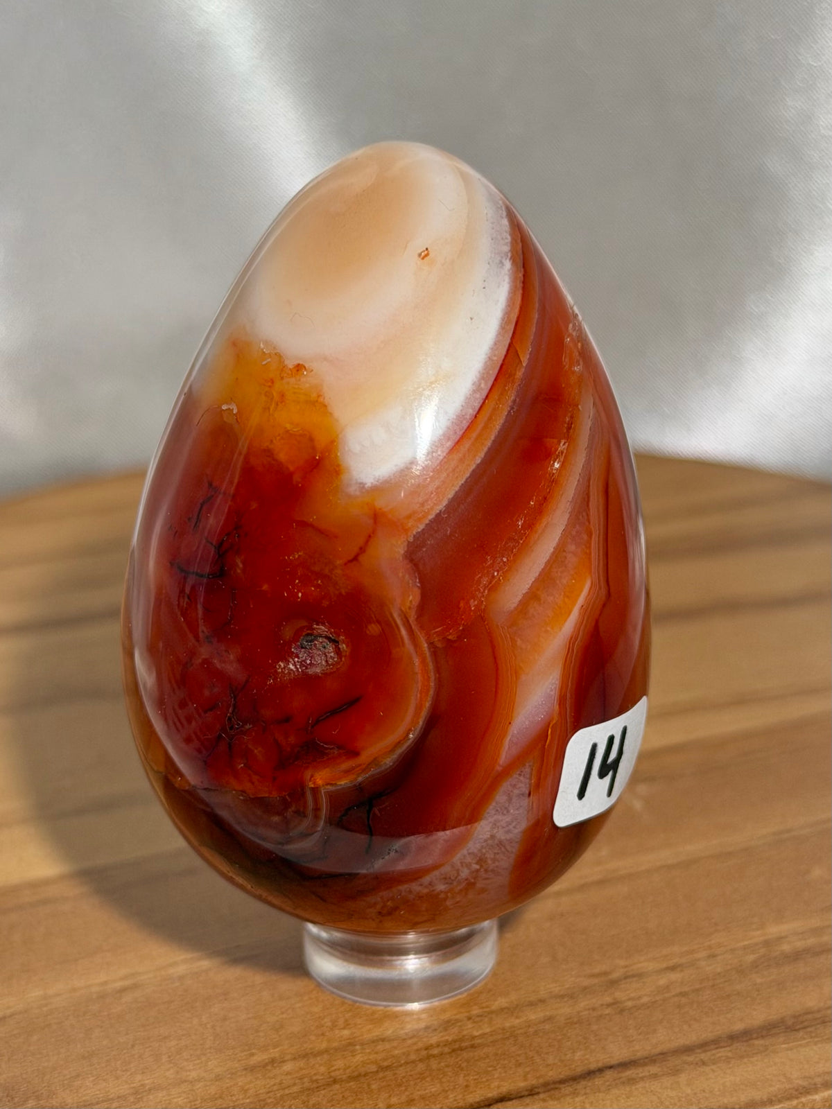Banded carnelian egg