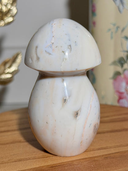 Pastel sea jasper mushroom