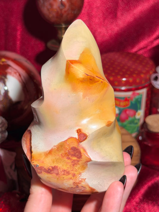 Polychrome jasper flame
