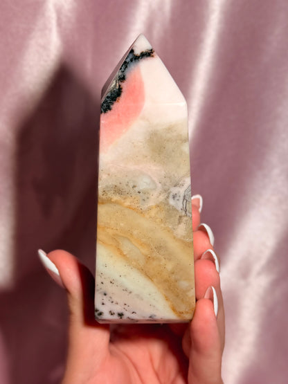 Peruvian Pink Opal Tower