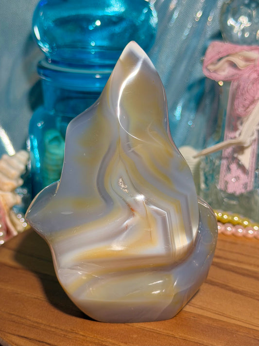 Orca agate flame