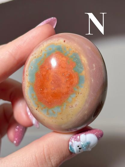 “You pick!” - Polychrome jasper palmstones