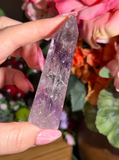 Purple phantom amethyst tower from Brazil