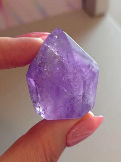 Purple phantom amethyst tower from Brazil