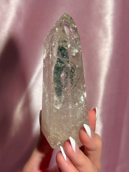 Brazilian Clear Quartz Tower (A)