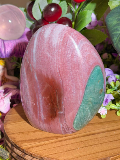 Strawberry purple sea jasper freeform