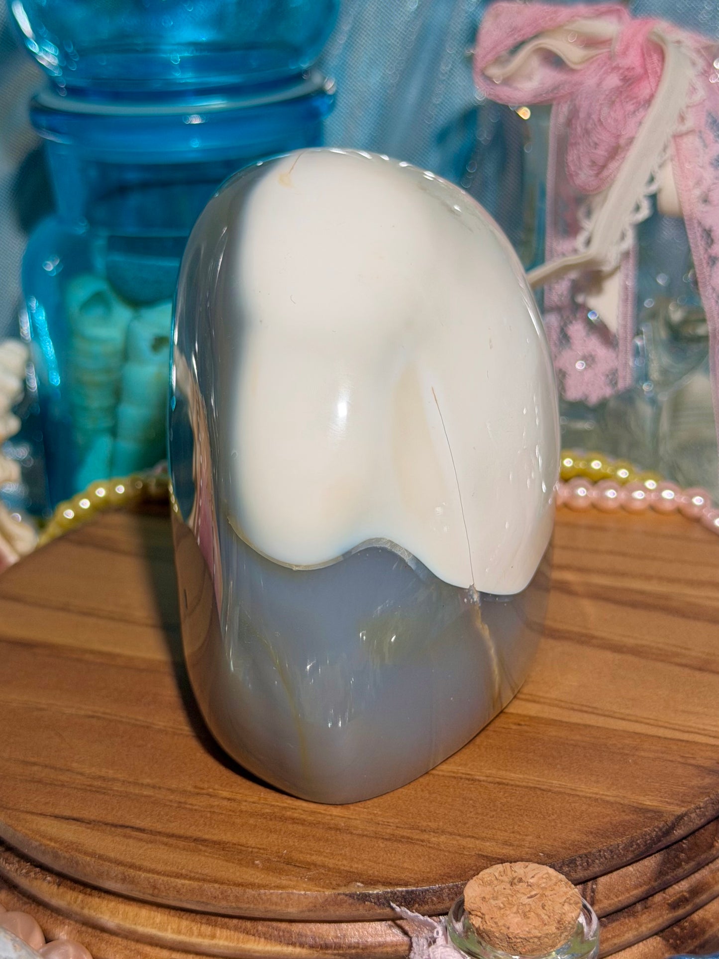 Orca agate freeform