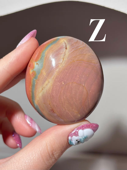 “You pick!” - Polychrome jasper palmstones