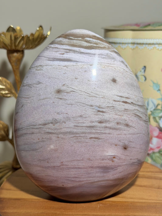 Pastel pink sea jasper freeform