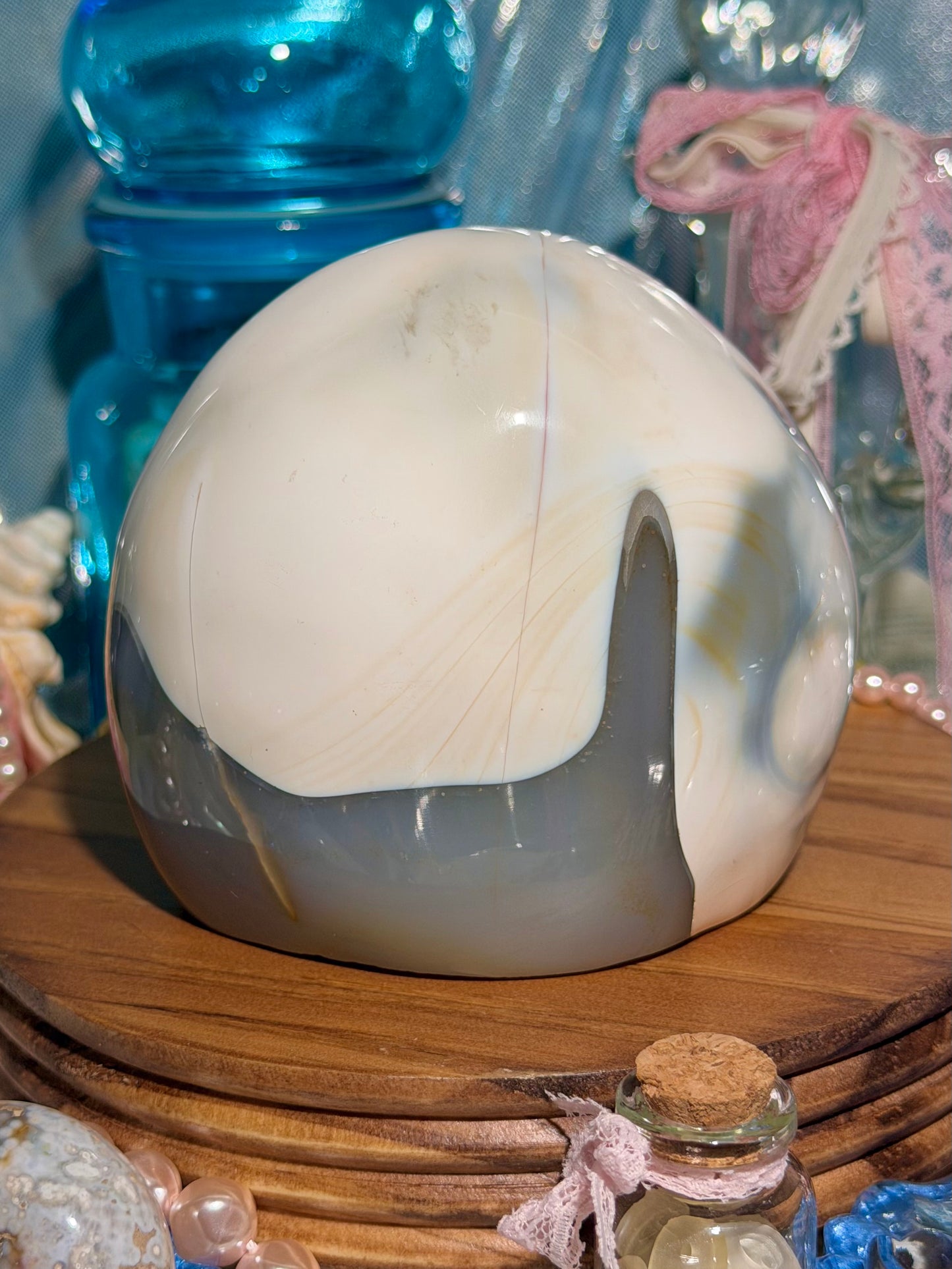 Orca agate freeform