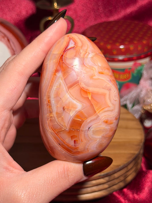 Peachy carnelian freeform