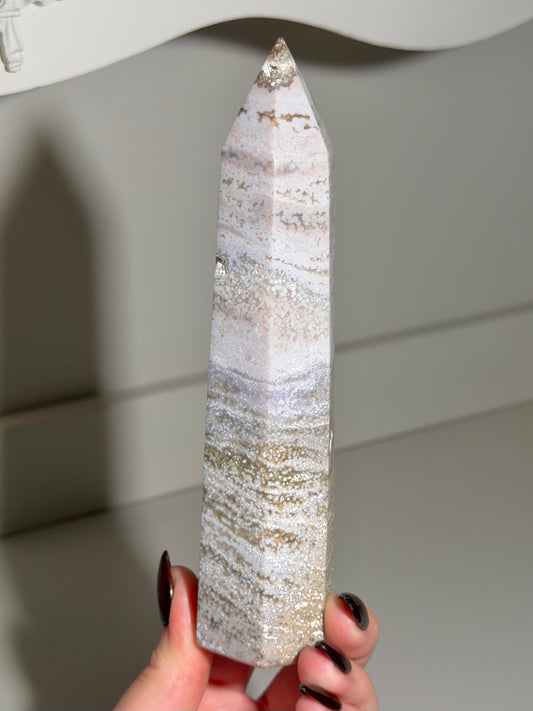 Pastel bubbly sea jasper tower *Personal collection release