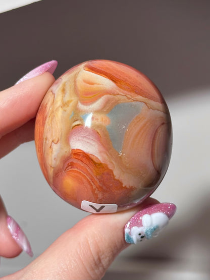 “You pick!” - Polychrome jasper palmstones