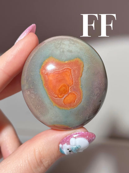 “You pick!” - Polychrome jasper palmstones
