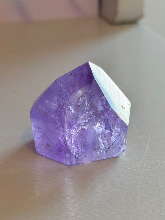 Purple phantom amethyst tower from Brazil