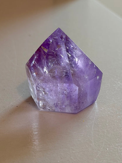 Purple phantom amethyst tower from Brazil