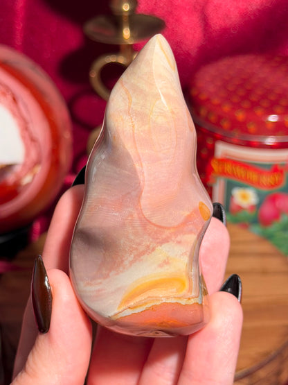 Polychrome jasper flame