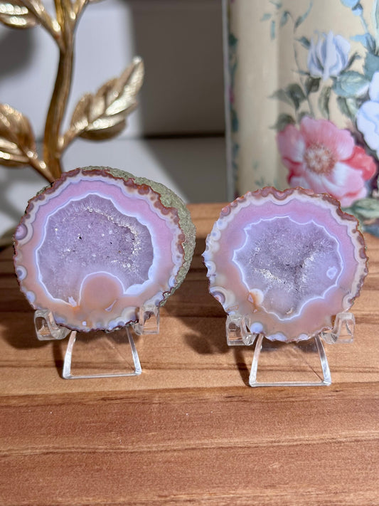 Chinese Zhanguo agate pair
